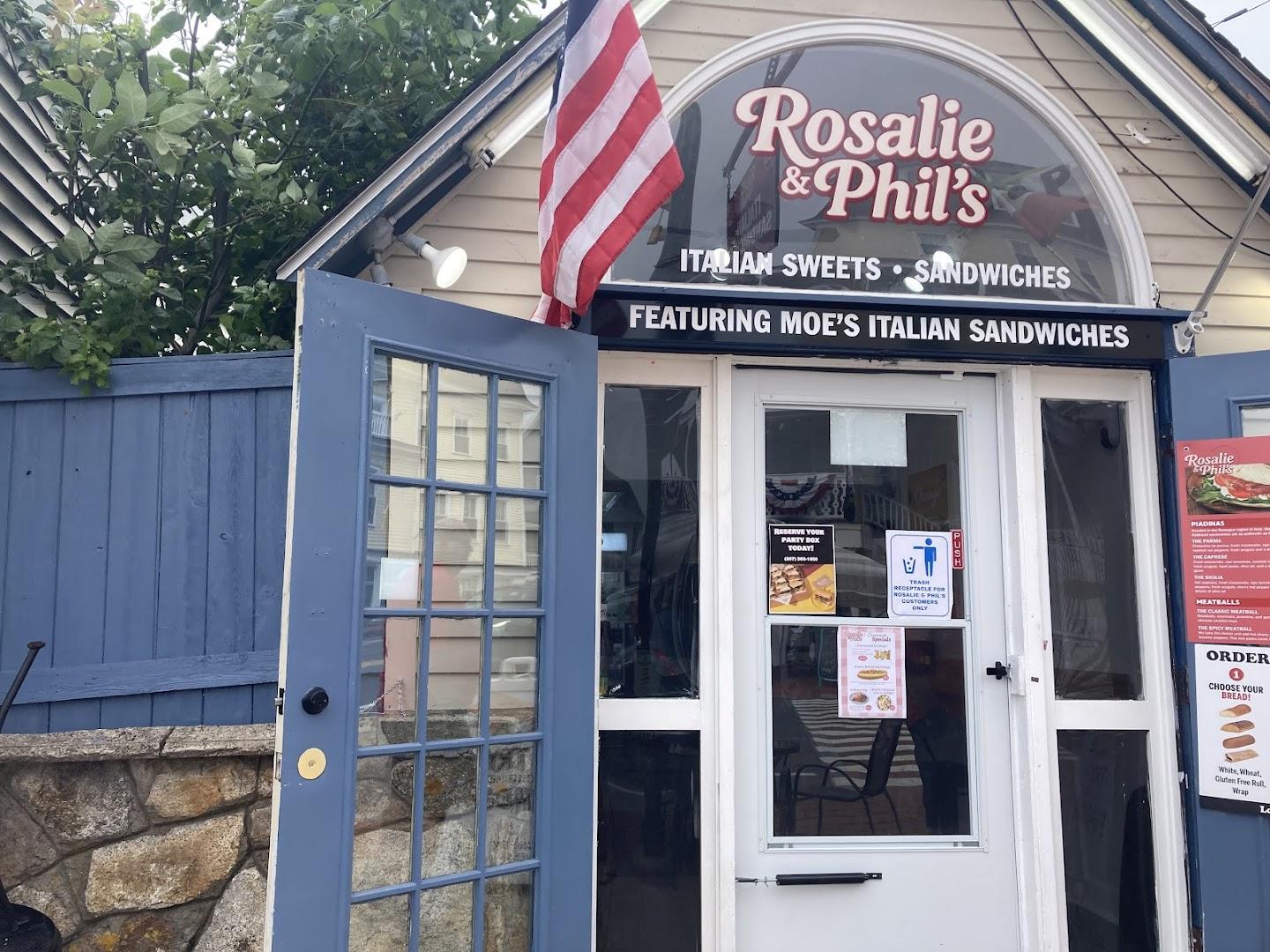 Rosalie & Phil's Menu