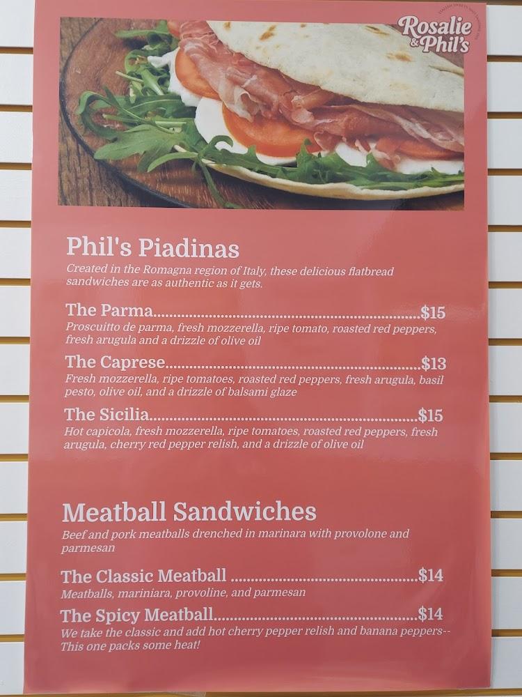 Rosalie & Phil's Menu image 4